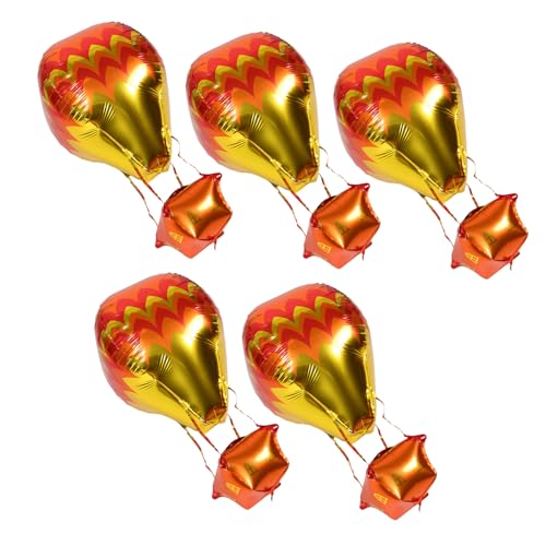PartyKindom 5 Stück Heißluftballon Folienballons aus Aluminiumfolie Langlebige Farbenfrohe Geburtstagsdeko mit Kreativem Design für Innen und Außenbereich Einfache Handhabung für Vielseitige PartyKindom 5 Stück Heißluftballon Folienballons aus Aluminiumfolie Langlebige Farbenfrohe Geburtstagsdeko mit Kreativem Design für Innen und Außenbereich Einfache Handhabung für Vielseitige von PartyKindom