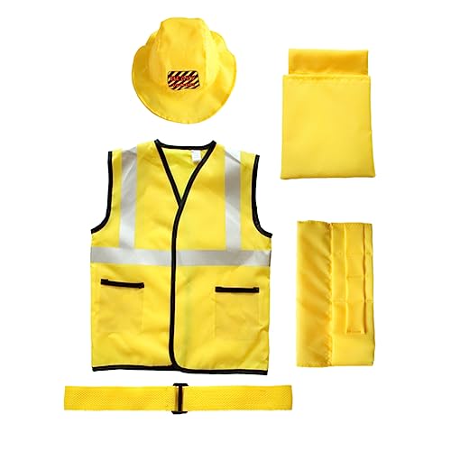 PartyKindom 5 Stück Kleine Schreinerkleidung Kleinkind Bauarbeiterkostüm Outfit Halloween Junge Kostüm Anzüge Maskerade-Party-Kostüm Cosplay-Kleidung für Gelb PartyKindom 5 Stück Kleine Schreinerkleidung Kleinkind Bauarbeiterkostüm Outfit Halloween Junge Kostüm Anzüge Maskerade-Party-Kostüm Cosplay-Kleidung für Gelb von PartyKindom
