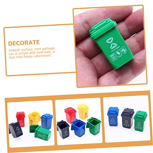 PartyKindom 5 Stück Miniatur Mülltonnen Mini Deko Abfalleimer für Sandtisch Modellbau Miniaturmüllbehälter Kinderzimmer Deko Fotorequisite von PartyKindom