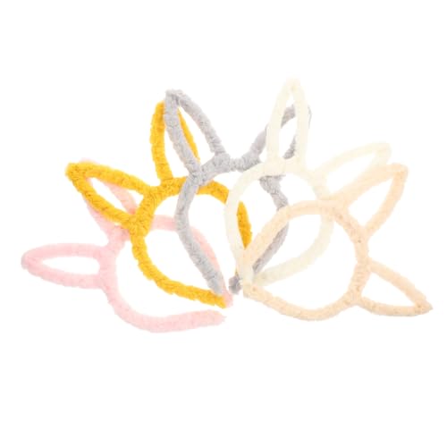 PartyKindom 5 Stück Plüschige Hasenohren Haarreif Flauschiger Kaninchen Ohren Kopfschmuck für Karneval Osterparty Cosplay und Fasching Leichter Bunter Stirnband für Damen und Mädchen PartyKindom 5 Stück Plüschige Hasenohren Haarreif Flauschiger Kaninchen Ohren Kopfschmuck für Karneval Osterparty Cosplay und Fasching Leichter Bunter Stirnband für Damen und Mädchen von PartyKindom