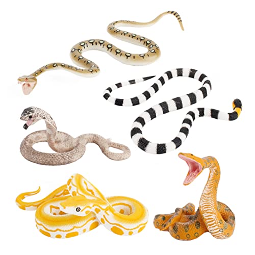 PartyKindom 5 Stück Realistische Schlangenspielzeuge Lebensechte Gummischlangen für Halloween Dekoration Prank Requisiten und Kinderspielzeug Umweltfreundliches Material für Garten und PartyKindom 5 Stück Realistische Schlangenspielzeuge Lebensechte Gummischlangen für Halloween Dekoration Prank Requisiten und Kinderspielzeug Umweltfreundliches Material für Garten und von PartyKindom