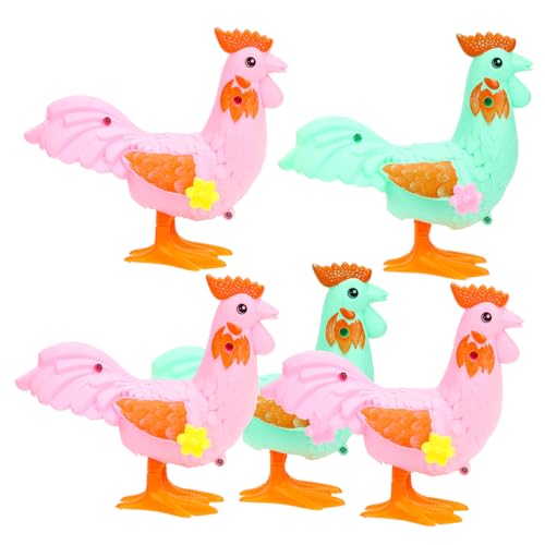 PartyKindom 5 Stück Teiliges Aufziehspielzeug Kleines Hühnchen Kreativ Lustig Robust Für Partygeschenke Und Hand Auge koordination Kleinkinder Geschenk Zufällige Farbe Zufällige Farbe von PartyKindom