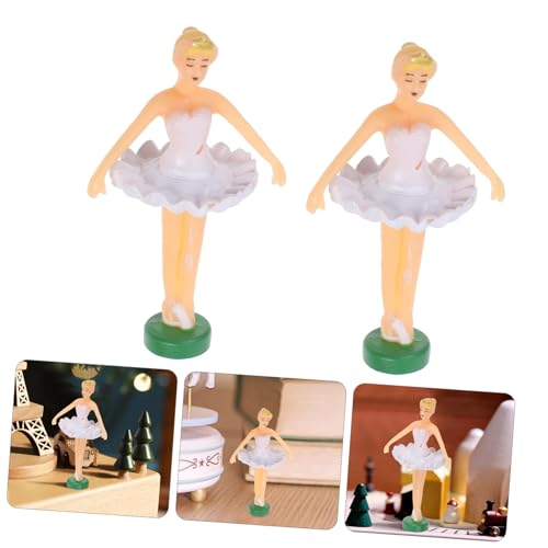 PartyKindom 5 Stück Teiliges Ballerina Tanzpuppe Musikbox Zubehör Prinzessin Figur aus Hochwertigem Material Bezaubernde Tanzende Mädchen Dekoration für Musikbox Sammler von PartyKindom