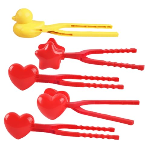 PartyKindom 5 Stück Teiliges Kunststoff Schneeballmacher Bunte Outdoor Clips Glatte Kanten Frostsicher für Schneeballschlachten PartyKindom 5 Stück Teiliges Kunststoff Schneeballmacher Bunte Outdoor Clips Glatte Kanten Frostsicher für Schneeballschlachten von PartyKindom