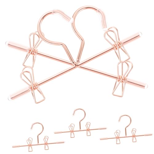 PartyKindom 5 Stück Teiliges Mini Puppenkleiderbügel aus Metall in Roségold Praktische Mini House Supplies zum Organisieren von Puppenkleidung für Bjd Puppen und Reborn Kleidung PartyKindom 5 Stück Teiliges Mini Puppenkleiderbügel aus Metall in Roségold Praktische Mini House Supplies zum Organisieren von Puppenkleidung für Bjd Puppen und Reborn Kleidung von PartyKindom