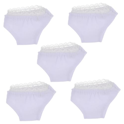 PartyKindom 5 Stück Teiliges Mini Puppenunterwäsche aus Elastischem Material Dekorative Unterwäsche für und Ähnliche Modelle für Kleine Mädchen von PartyKindom