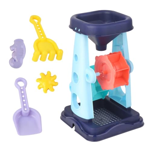 PartyKindom 5 Stück Teiliges Sandspielzeug Set für Inklusive Sand Schaufel Kreatives Strandspielzeug Robust und Sicher Fördert Fantasie und Farberkennung für Strand Sandkasten Zufällige Farbe von PartyKindom