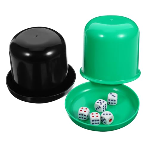 PartyKindom 5 Stück Würfelkombination Würfelspiel Würfelbecher Spiel Würfel lustig Spiel mit Würfeln bunt Bausatz geladene Würfel Würfelschüttler Farbe farbig Zufällige Farbe PartyKindom 5 Stück Würfelkombination Würfelspiel Würfelbecher Spiel Würfel lustig Spiel mit Würfeln bunt Bausatz geladene Würfel Würfelschüttler Farbe farbig Zufällige Farbe von PartyKindom