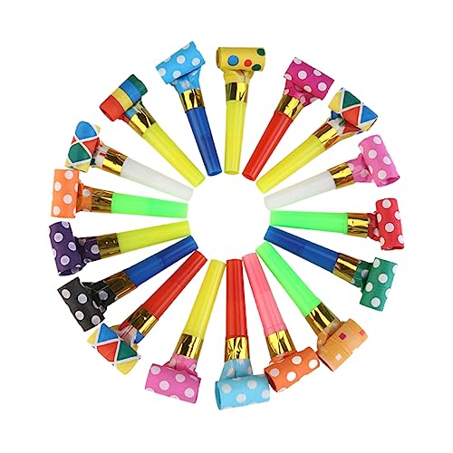 PartyKindom 50 Stück Bunte Partytröten Lustige Pfeifen für Partygeräuschmacher und Cheer Props für Unvergessliche Feiern Zufällige Farbe Zufällige Farbe PartyKindom 50 Stück Bunte Partytröten Lustige Pfeifen für Partygeräuschmacher und Cheer Props für Unvergessliche Feiern Zufällige Farbe Zufällige Farbe von PartyKindom