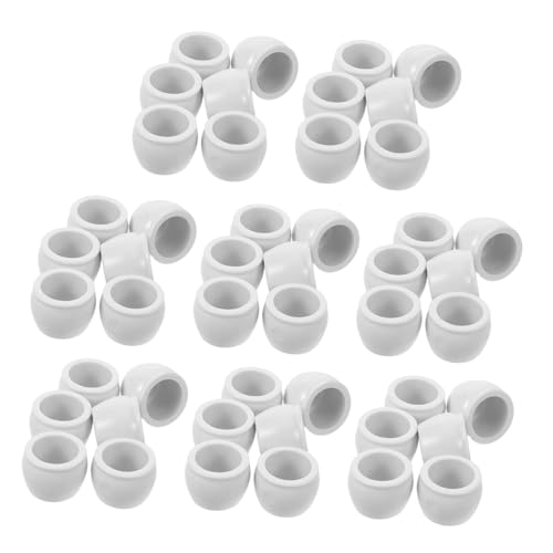 PartyKindom 50 Stück Kleine Plastikblumentöpfe für Bastelprojekte DIY Mini Pflanzer und Gartenaccessoires für Lebendige Miniaturszenen und Dekoration von PartyKindom
