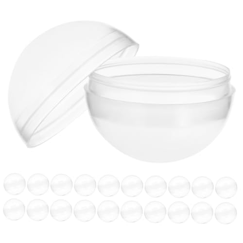 PartyKindom 50 Stück Leere Transparente Runde Kapseln Befüllbare Kunststoffkugeln für Partygeschenke Kompatibel mit Automaten Vielseitige Überraschungsbehälter PartyKindom 50 Stück Leere Transparente Runde Kapseln Befüllbare Kunststoffkugeln für Partygeschenke Kompatibel mit Automaten Vielseitige Überraschungsbehälter von PartyKindom