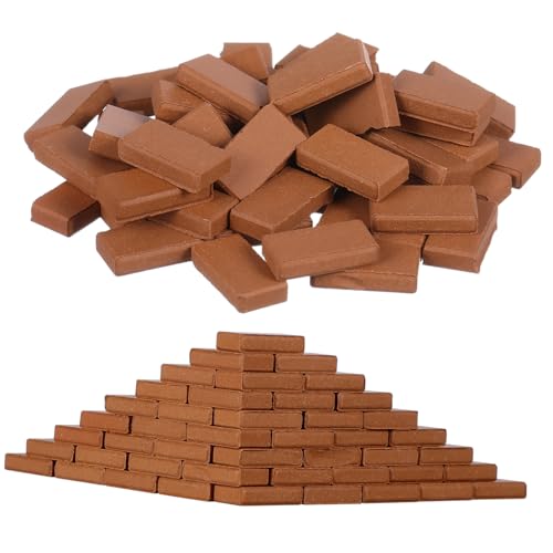 PartyKindom 50 Stück Realistische Kleiner Ziegelmodelle für Selbstgemacht Sandtisch Dekoration Puppenhaus Mikro Landschaftssteine PartyKindom 50 Stück Realistische Kleiner Ziegelmodelle für Selbstgemacht Sandtisch Dekoration Puppenhaus Mikro Landschaftssteine von PartyKindom