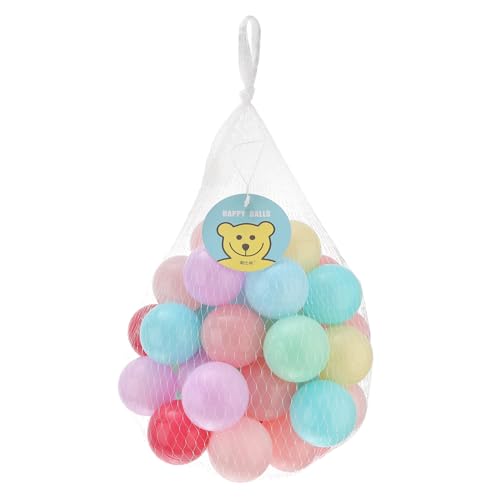 PartyKindom 50 Stück Spielbälle Dicke Bunte Ocean Balls Sicher für Kleinkinder Fördert Hand Auge Koordination für Kindergeburtstag und Indoor Outdoor Spielspaß von PartyKindom