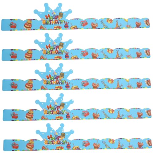 PartyKindom 50 Stück Teiliges Kindergeburtstags Kronenhut aus Papier Leichte Bunte Partyhüte für Jungen und Mädchen Sicherer Langlebiger Materialmix für Fotos und Festtagsdekoration von PartyKindom
