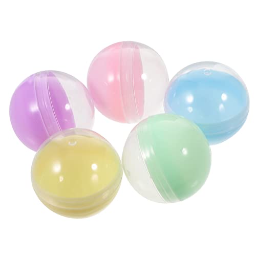 PartyKindom 50 Stück befüllbare runde wiederverwendbare transparente Verkaufsautomatenkugeln für Partygeschenke, Dekoration, Bastelbehälter PartyKindom 50 Stück befüllbare runde wiederverwendbare transparente Verkaufsautomatenkugeln für Partygeschenke, Dekoration, Bastelbehälter von PartyKindom