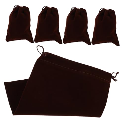 PartyKindom 5Stücke Schmucklagerungsbeutel Praktische Geschenktüten Aus Weichem Material Für Ohrstecker Ketten Und Kleine von PartyKindom