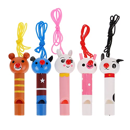 PartyKindom 5 Stück Cartoon Holz Pfeifen Spielzeug für Kinder Musikinstrumente Kreatives Pfeifenspielzeug für Partys PartyKindom 5 Stück Cartoon Holz Pfeifen Spielzeug für Kinder Musikinstrumente Kreatives Pfeifenspielzeug für Partys von PartyKindom