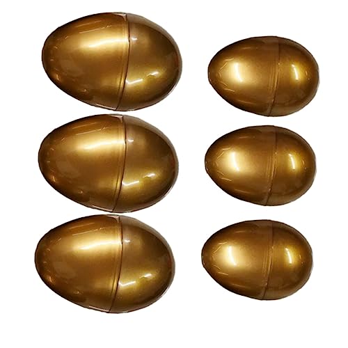 PartyKindom 6 Stück Goldenes Eierspielzeug Muscheln Geformt Jagd Korb Hohl Spaß Leer Party Groß Spielzeuge Eier Goldene Eier Ostereier Eier -stuffers Ostern Neu p PartyKindom 6 Stück Goldenes Eierspielzeug Muscheln Geformt Jagd Korb Hohl Spaß Leer Party Groß Spielzeuge Eier Goldene Eier Ostereier Eier -stuffers Ostern Neu p von PartyKindom