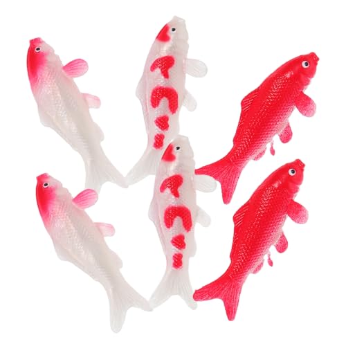 PartyKindom 6 Stück Miniatur Koi Fisch Figuren Lebensnahe Goldfisch Dekorationen für Aquarien und Wohnräume Accessoires für Kreative Arrangements PartyKindom 6 Stück Miniatur Koi Fisch Figuren Lebensnahe Goldfisch Dekorationen für Aquarien und Wohnräume Accessoires für Kreative Arrangements von PartyKindom