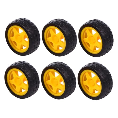 PartyKindom 6 Stück Räder für Spielzeugautos Robuste Bauble Räder für Intelligente Roboter und Spielzeugzubehör Sicher und Praktisch für Kreative Spielprojekte PartyKindom 6 Stück Räder für Spielzeugautos Robuste Bauble Räder für Intelligente Roboter und Spielzeugzubehör Sicher und Praktisch für Kreative Spielprojekte von PartyKindom