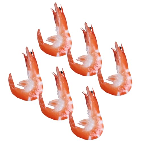 PartyKindom 6 Stück Simulationsgarnelenmodell Simulierte Rohe Garnelen Garnelen-Foto-Requisite Gefälschte Gekochte Garnelen Künstliche Garnelen Simulierte Garnelen Essensrequisiten Rot PVC PartyKindom 6 Stück Simulationsgarnelenmodell Simulierte Rohe Garnelen Garnelen-Foto-Requisite Gefälschte Gekochte Garnelen Künstliche Garnelen Simulierte Garnelen Essensrequisiten Rot PVC von PartyKindom