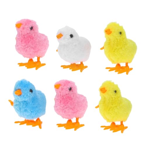PartyKindom 6 Stück Teiliges Aufziehspielzeug Bunte mit Detailreichem Design Interaktive Wind Up Spielzeuge für Kindergeburtstage Festliche Osterdeko und Party Mitgebsel von PartyKindom