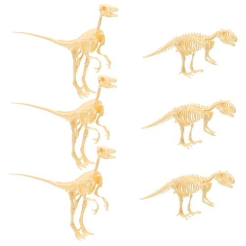PartyKindom 6 Stück Teiliges Dinosaurier Fossil Modell Realistische Skelettfiguren für Archäologie und DIY Fördert Wissenschaftsinteresse und Kreativität PartyKindom 6 Stück Teiliges Dinosaurier Fossil Modell Realistische Skelettfiguren für Archäologie und DIY Fördert Wissenschaftsinteresse und Kreativität von PartyKindom