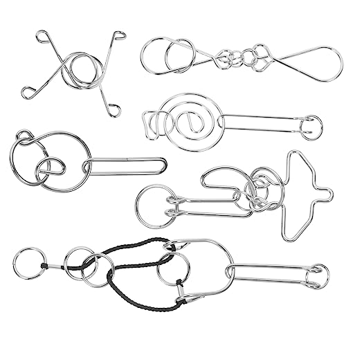 PartyKindom 6 Stück Teiliges Interlocked Disentanglement Puzzle Intellektuelles für Lernspielzeug und Konzentration für Familien und von PartyKindom