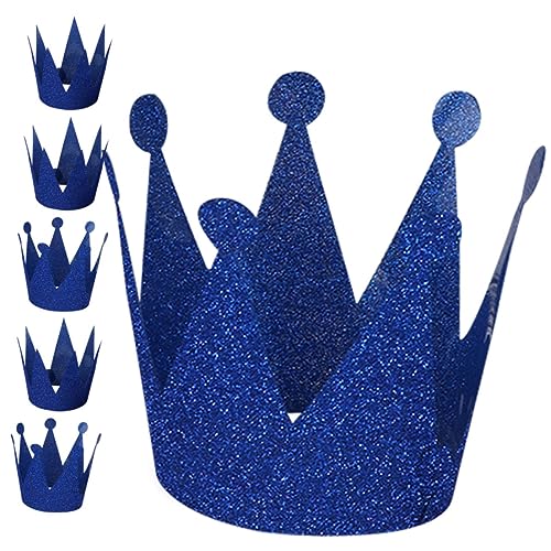 PartyKindom 6 Stück Teiliges Kindergeburtstags PVC Doppelseitige Blau Prinzessin Prinz Geburtstag Kopfschmuck für Mädchen Jungen Party Zubehör PartyKindom 6 Stück Teiliges Kindergeburtstags PVC Doppelseitige Blau Prinzessin Prinz Geburtstag Kopfschmuck für Mädchen Jungen Party Zubehör von PartyKindom