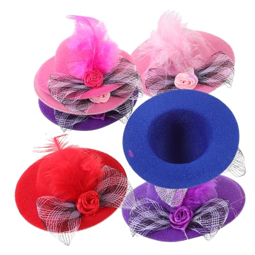PartyKindom 6 Stück Teiliges Mini Bunte DIY Mini Hüte aus Stoff Kleine Hüte für Puppenkostüme Basteln Party Zubehör PartyKindom 6 Stück Teiliges Mini Bunte DIY Mini Hüte aus Stoff Kleine Hüte für Puppenkostüme Basteln Party Zubehör von PartyKindom