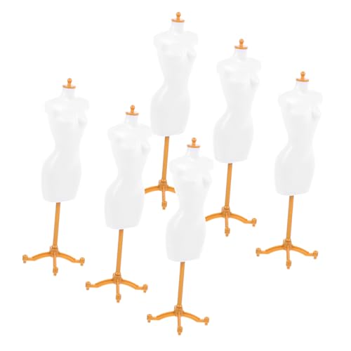 PartyKindom 6 Stück Teiliges Mini Puppenbügel aus Glattem Sicherem Material für Puppenkleider und Deko Kompakt und Robust für DIY Ankleiden und Puppenkleidung Präsentieren von PartyKindom