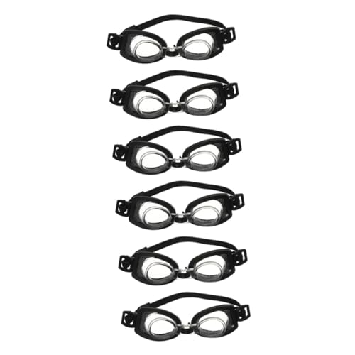 PartyKindom 6 Stück Teiliges Mini Schwimmbrillen für Puppen Schwarze Dekobrillen als Praktische Accessoires zum Ankleiden und Basteln für Bjd und Spielpuppen von PartyKindom