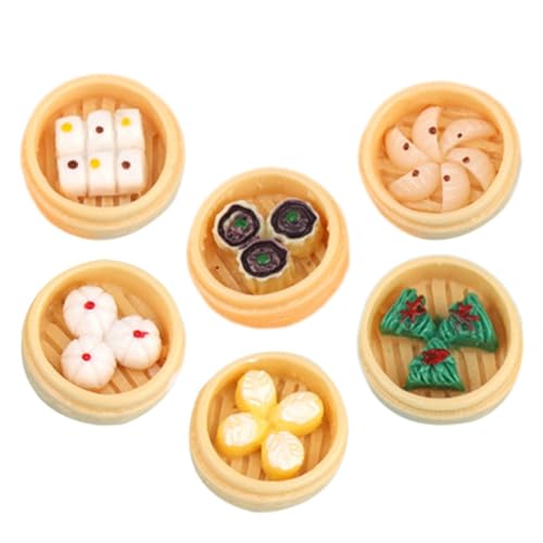 PartyKindom 6 Stück Teiliges Miniatur Dampfküchen aus Kunstharz Dekoration für Puppenhaus und Rollenspiele Realistische Nachbildung von Dampfnudeln Sicher und Langlebig PartyKindom 6 Stück Teiliges Miniatur Dampfküchen aus Kunstharz Dekoration für Puppenhaus und Rollenspiele Realistische Nachbildung von Dampfnudeln Sicher und Langlebig von PartyKindom
