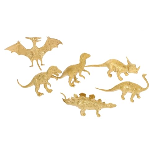 PartyKindom 6 Stück Teiliges Miniatur Dinosaurier Modelle aus Kunststoff Realistische Kleine Dinosaurier Spielzeuge für Pädagogische Tierfiguren Vorstellungskraft und Lernspaß Geeignet für von PartyKindom