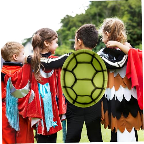 PartyKindom 6 Stück Teiliges Turtle Shell Halloween Kostüm Deko Eva Schildkrötenpanzer mit Realistischem Design und Verstellbaren Trägern für Bequemen Karneval und Party von PartyKindom