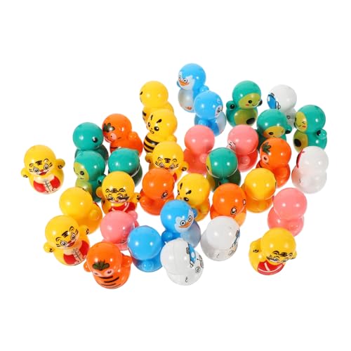 PartyKindom 60 Stück Teiliges Mini aus Langlebigem Kunststoff mit Bunten Tiermotiven Kippsicheres Desktop Ornament für Kindergeburtstag Geeignet als Party Mitgebsel für Jungen Zufällige Farbe von PartyKindom