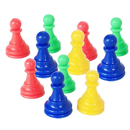 PartyKindom 64Stücke Kunststoff Schach Zubehör Bunte Schachfiguren für Schachspiel und Lernspielzeug Rot Gelb Blau Grün Orange PartyKindom 64Stücke Kunststoff Schach Zubehör Bunte Schachfiguren für Schachspiel und Lernspielzeug Rot Gelb Blau Grün Orange von PartyKindom