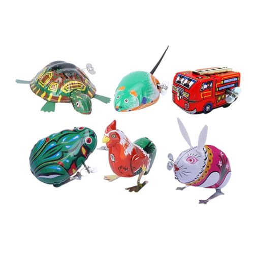 PartyKindom 6Stücke Aufziehspielzeug Blechspielzeug Tieruhrwerk für Springendes Kreatives für Jungen und Zufällige Designs Fördert die Feinmotorik PartyKindom 6Stücke Aufziehspielzeug Blechspielzeug Tieruhrwerk für Springendes Kreatives für Jungen und Zufällige Designs Fördert die Feinmotorik von PartyKindom