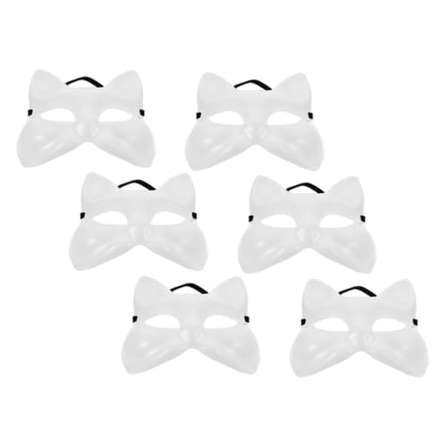 PartyKindom 6Stücke DIY Fuchsmasken Selbermachen Leere Masken für Kreative Bastelprojekte für Karneval Halloween Cosplay Events Partys PartyKindom 6Stücke DIY Fuchsmasken Selbermachen Leere Masken für Kreative Bastelprojekte für Karneval Halloween Cosplay Events Partys von PartyKindom