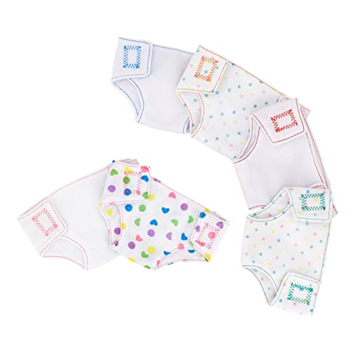 PartyKindom 6Stücke Puppenzubehör Puppenkleidung Babywindeln für Babypuppen Verstellbare Puppenunterwäsche mit Liebevollen Drucken für Kleine die Mütter PartyKindom 6Stücke Puppenzubehör Puppenkleidung Babywindeln für Babypuppen Verstellbare Puppenunterwäsche mit Liebevollen Drucken für Kleine die Mütter von PartyKindom