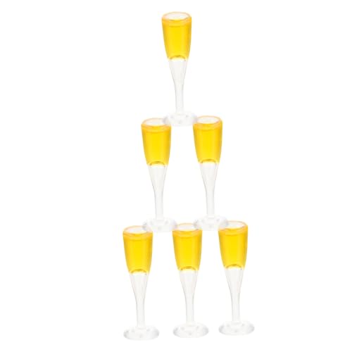 PartyKindom 6Stücke Sektgläser Dekorative Mini Kelche für Puppenhaus Realistische Cocktail Gläser für Mikro Szenen für Landschaften und Foto Requisiten PartyKindom 6Stücke Sektgläser Dekorative Mini Kelche für Puppenhaus Realistische Cocktail Gläser für Mikro Szenen für Landschaften und Foto Requisiten von PartyKindom