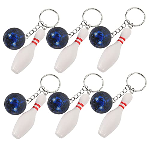 PartyKindom 6Stücke Teiliges Bowling Pin Schlüsselbund Bowlingkugel und Pin Schlüsselanhänger für für Bowling Fans und Besondere Anlässe PartyKindom 6Stücke Teiliges Bowling Pin Schlüsselbund Bowlingkugel und Pin Schlüsselanhänger für für Bowling Fans und Besondere Anlässe von PartyKindom