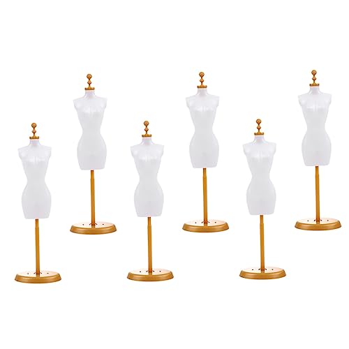 PartyKindom 6Stücke Teiliges Puppenkleid Mannequin Stand aus Robustem Kunststoff für Ausstellen von Puppenkleidung und Zubehör Fördert Kreativität und Spielspaß PartyKindom 6Stücke Teiliges Puppenkleid Mannequin Stand aus Robustem Kunststoff für Ausstellen von Puppenkleidung und Zubehör Fördert Kreativität und Spielspaß von PartyKindom