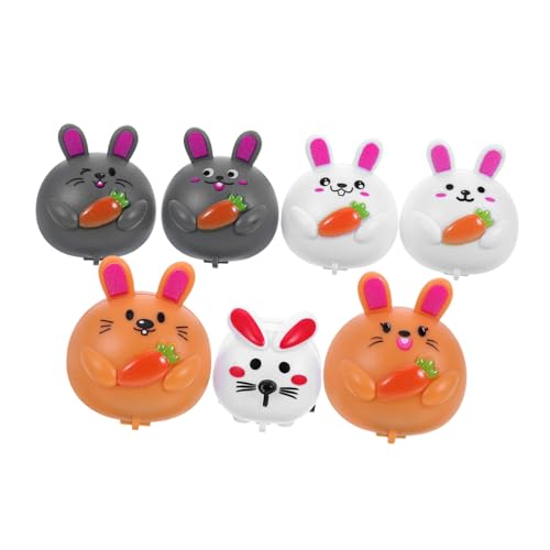 PartyKindom 7 Stück Kinderspielzeug Kaninchen-spielzeugautos Kaninchen Zieht Auto Zurück Rennfahrer Zurückziehen Hase Spielzeugkaninchen Reibungsbetriebenes Cartoon-Push-Auto Abs PartyKindom 7 Stück Kinderspielzeug Kaninchen-spielzeugautos Kaninchen Zieht Auto Zurück Rennfahrer Zurückziehen Hase Spielzeugkaninchen Reibungsbetriebenes Cartoon-Push-Auto Abs von PartyKindom