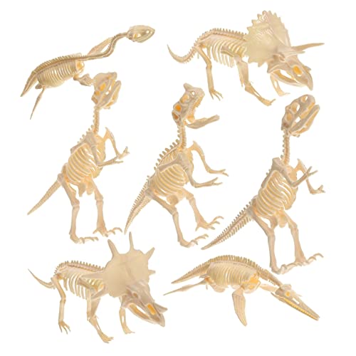 PartyKindom 7 Stück Teiliges Dinosaurier Skelett DIY Pädagogisches Montagespielzeug für Realistische Figuren Kreatives Lernspiel für Geburtstagsfeiern und Dinosaurier Mottopartys von PartyKindom
