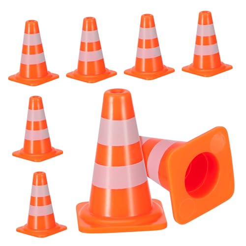 PartyKindom 7 Stück Teiliges Verkehrsschild Hochwertigem Realistische Straßenkegel und Straßensperren für Pädagogisch Robust und Tragbar für Spielzwecke von PartyKindom