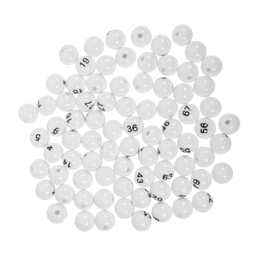 PartyKindom 75 Stück Zubehör Für Lotterieautomaten Verlosung Von Bällen Nummerierter Ball Gewinnspielkugeln Nummerierte Bingokugel Partygeschenkball Partybälle Spielbälle Weiß Plastik PartyKindom 75 Stück Zubehör Für Lotterieautomaten Verlosung Von Bällen Nummerierter Ball Gewinnspielkugeln Nummerierte Bingokugel Partygeschenkball Partybälle Spielbälle Weiß Plastik von PartyKindom