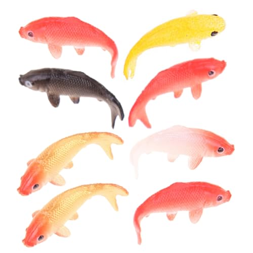 PartyKindom 8 Stücke Miniatur Karpfen Figuren Künstliche Fische als Dekoration für Aquarien und Puppenhäuser Realistische PVC Deko Kleiner Fischornamente für Zuhause PartyKindom 8 Stücke Miniatur Karpfen Figuren Künstliche Fische als Dekoration für Aquarien und Puppenhäuser Realistische PVC Deko Kleiner Fischornamente für Zuhause von PartyKindom