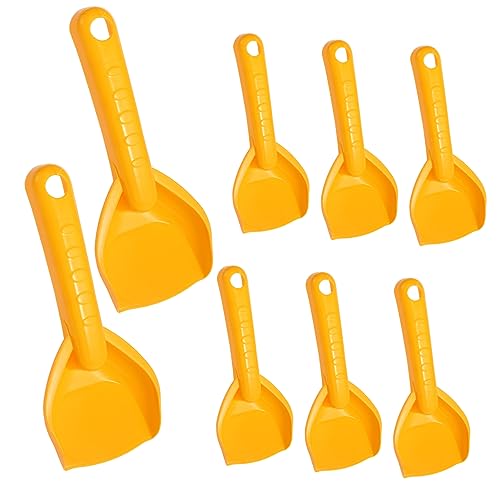 PartyKindom 8 Stück Strandschaufelspielzeug Sandschaufeln für Strand Sand für Kleinkind Strandsandschaufel Beach Strandschaufel für Plastik Yellow von PartyKindom