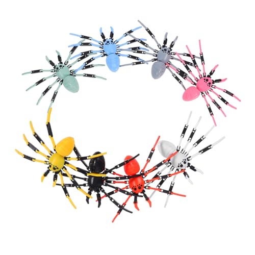 PartyKindom 8 Stück Teiliges Bewegliches Spinnenmodell mit Flexiblen Gelenken Realistisches Insektenspielzeug DIY Halloween Dekoration Lebensecht für Kinderpranks und Partyzubehör PartyKindom 8 Stück Teiliges Bewegliches Spinnenmodell mit Flexiblen Gelenken Realistisches Insektenspielzeug DIY Halloween Dekoration Lebensecht für Kinderpranks und Partyzubehör von PartyKindom